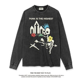 Unisex Long Sleeve Shirt Autumn and Winter Long Sleeve T-Shirt Loose