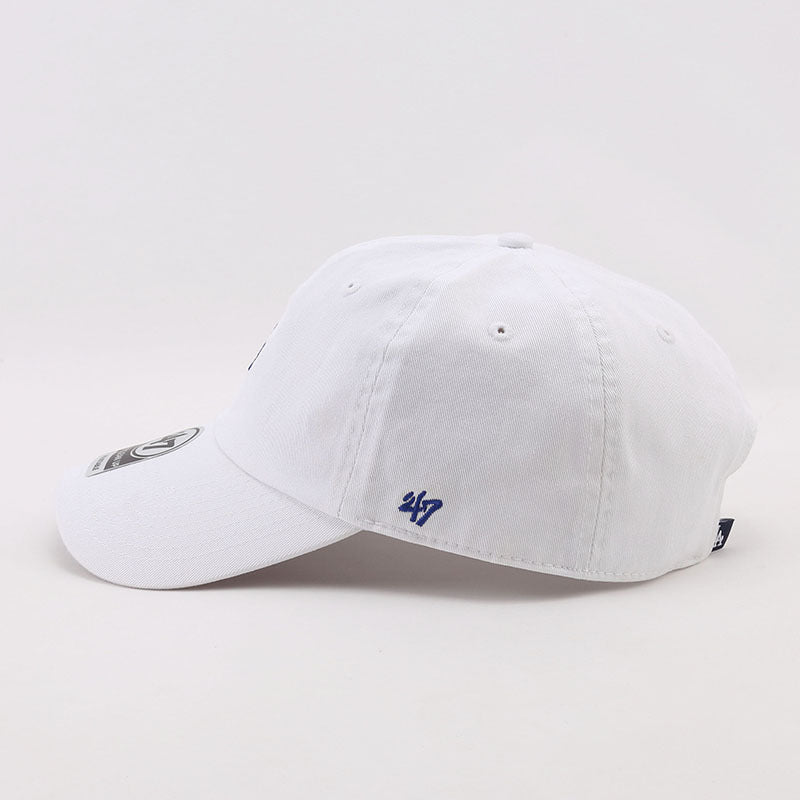 Dodgers and Yankees Baseball Cap 47brand Baseball Cap Female White Soft Top Small Icon La Embroidery
