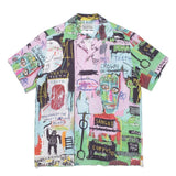 GUILTYPARTIES TIGER Shirts Joint Japanese Basquiat Graffiti Short Sleeve Flower Shirt