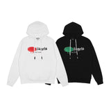Palm Angels Hoodie Angel Letter Print Spray Paint Pullover Hoodie Jacket