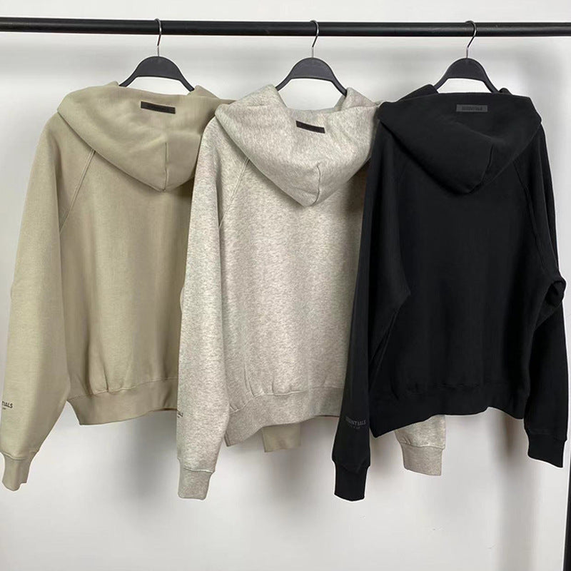 Fog Essentials Hoodie Reflective Logo Loose Fleece Sweater