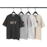 Fear of God Essentials 1977 T-Shirt Printed round Neck Casual Short Sleeve T-shirt