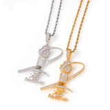 Jewelry Torch Memorial Jewelry Dense Zircon Necklace Fashion Pendant Jesus Pieces Spectrum