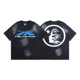 Hellstar T Shirt Wash Printed Short Sleeve T-Shirt