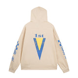 Rhude Hoodie Speedboat Plaid Sleeve Print Hooded Sweater