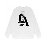 Purple Brand Long Sleeve T-Shirt Fashion Loose Long Sleeve Top