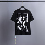 Ow T Shirts 3D Twisted Sketch Graffiti Arrow Print