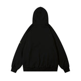 Men Fleece Lined Hoodie Embroidered Hoodie Men's Ins Casual Loose Hoodie Autumn and Winter