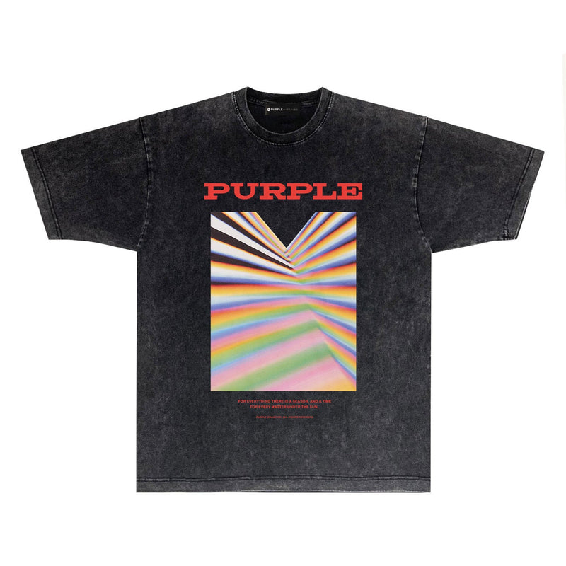 Purple Brand Distressed T Shirts Short Sleeve