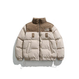 Unisex Coat Corduroy Stitching Thickening Cotton-Padded Coat