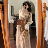 Betty Draper Valentine's Day Dress Retro Fairy Dress Temperament Lace Skirt