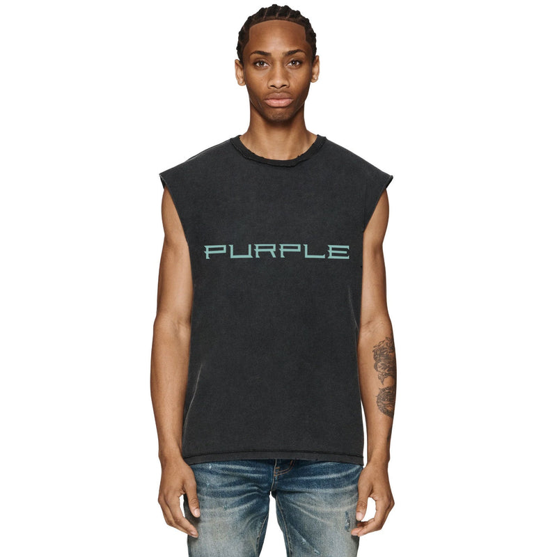 Purple Brand Distressed Tank T Shirts Distressed Sleeveless T-shirt Vest
