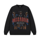 Vintage Hoodie Hellhound American Hooded Fall/Winter Crew Neck Sweater