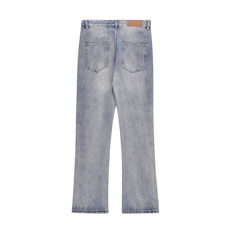 Men Jeans Distressed Simple Loose