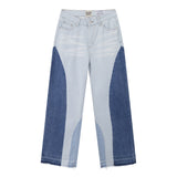 Gallery Dept Jeans Splicing Contrast Color Casual Denim Trousers