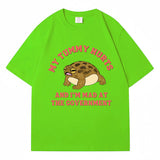 My Tummy Hurts and I'm Mad At The Government Frog Meme T-shi