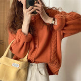 Women Knitted Cardigan Loose Knitted Cardigan Sweater