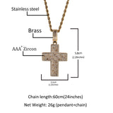 Jewelry Cross Pendant Personalized Copper Set Zircon Trend Necklace St. Valentine's Crosses Spectrum