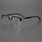 CHH Chrome Hearts Glasses Light Luxury Square Thick Frame Half Frame Myopia Glasses Frame