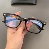 CHH Chrome Hearts Glasses Silver Versatile Myopia Eyeglasses Frame