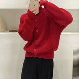 Women Knitted Cardigan Loose Casual Cute Style