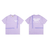 Gallery Dept T-Shirt Ink-splashing Tie-dye Alphabet Short Sleeve T-Shirt
