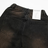 Men Jeans Retro Inkjet Loose Casual