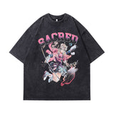 Men T-Shirt Oversize Distressed All-Matching
