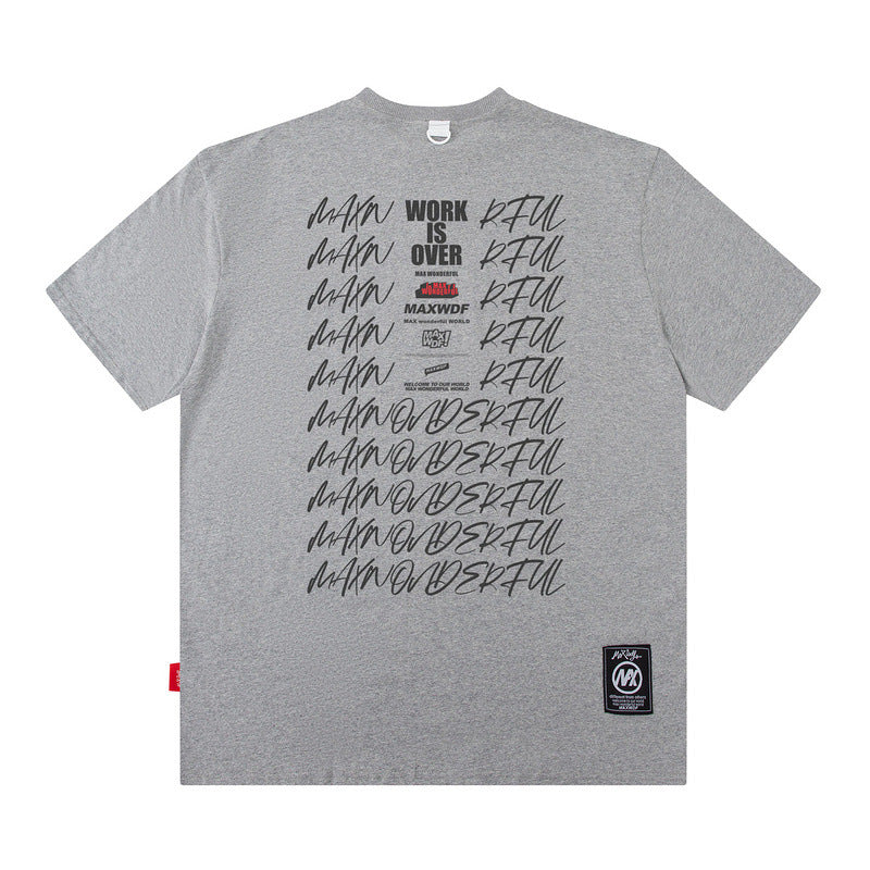 Men T-Shirt Oversize Casual Loose Summer