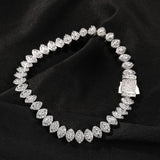 Bracelet Full Diamond Spring Button Horse Eye Bracelet Hip Hop Micro Zircon Spectrum St. Valentine's