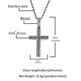 Jewelry Hip Hop Fashion Versatile Cross Pendant with Diamonds Crosses St. Valentine's Spectrum