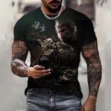 Games Black Myth Wukong Print T-Shirt