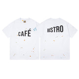 Gallery Dept T-Shirt Letter Pattern Washed Old Short Sleeve T-Shirt