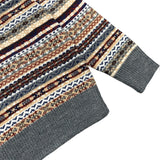 Kapital Sweater Vintage Jacquard Knitwear Ethnic Style Pullover Sweater