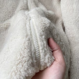 Women Hoodie Polar Fleece Solid Color Leisure Warm