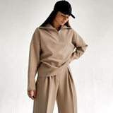 Women Co-Ords Winter Long Sleeve Pullover Hoodie Trousers Casual