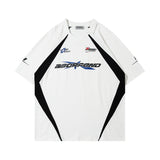 Men T-shirt Retro Short Sleeve T-shirt Men and Women