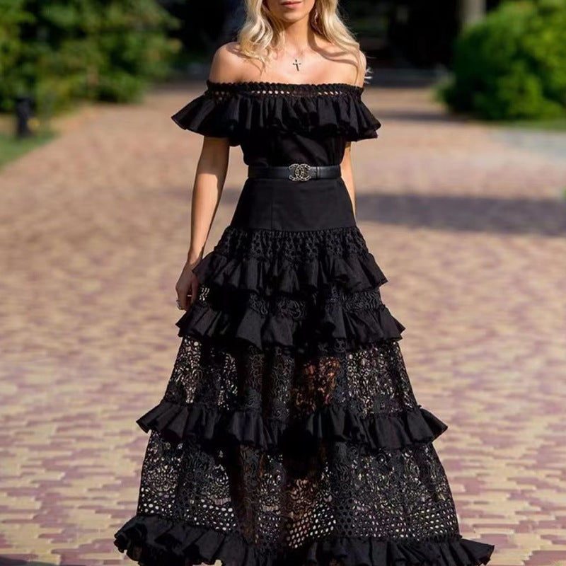 Bohemian Dress Lace Temperament Fairy Skirt