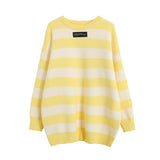 Women Pullover Sweater Loose Fashion Striped Knitted