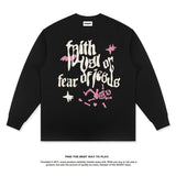 Unisex Long Sleeve Shirt Printed Long Sleeve T-Shirt Loose