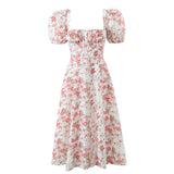 Women Dresses Floral Split Dress Summer