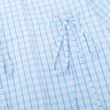 Men Long Sleeved T Shirt Spring and Autumn Yarn-Dyed Plaid Long Sleeve Shirt Men's Fashion Brand Bowknot Shirt