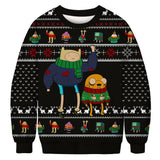 Black Christmas Sweater Christmas round Neck Spring and Autumn Warm Hoodie Casual