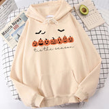 Happy Halloween Pumpkins Tis The Beason Casual Hoodies