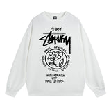 Stussy Sweatshirts Autumn/Winter Fleece Couple Sweatshirts