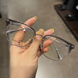 CHH Chrome Hearts Glasses Ultra-light pure titanium silver half-frame myopia glasses frame