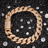 Bracelet Cuban Bracelet Miniature Zircon Hip Hop Bracelet St. Valentine's Spectrum