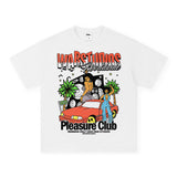 Vintage T-shirts Printed Short Sleeve T-Shirt Summer Casual Trend Brand Loose Cotton
