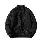 Men Vintage Jackets Loose Trend Baseball Suit Zip Padded Flight Suit