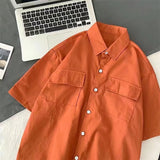 Men's Shirt Summer Loose Cargo